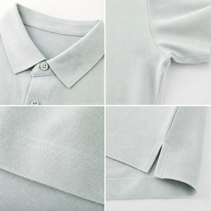 <span class=keywords><strong>Polo</strong></span> para Hombre 7A Antibacteriano, Desodorante, Antiácaros, Liso, Estampado, Antiarrugas, de Algodón Tejido, con Bolsillo, Casual, para Negocios y Trabajo - Product Image 5
