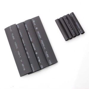 Black Flame Retardant Heat Shrink Tubing 127pc Transparent Box Kit Insulation Protection Home Use - Product Image 4