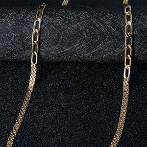 Bijoux de mode Dubaï Haute qualité Plaqué or 14 carats Chaîne à maillons Maxi Collier statement tendance Unisexe - Product Image 3