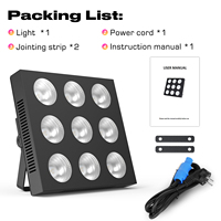 9X12W Rgbw Lumières de fond de fête de mariage Contrôle Dmx populaire pour Ktv Stage Disco Night Club Led Matrix Lighting