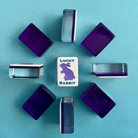 Jeu de Mahjong Américain Gravé en Violet avec Tuiles Portables Prêt à Expédier