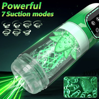 Wasserdichter Elektrischer Masturbationsbecher mit Wabendesign und Realistischem Gefühl für Männer, Vibrator mit Teleskop-Rotation und Saugfunktion, Erwachsenen-Lustspielzeug