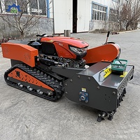 Robot tondeuse diesel 15,5 CV avec broyeur à fléaux et motoculteur rotatif pour usage agricole