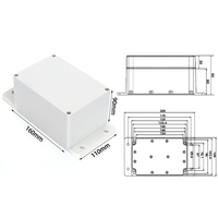 160*110 * 90E scatola di plastica elettronica impermeabile IP65 scatola di giunzione ABS plastica