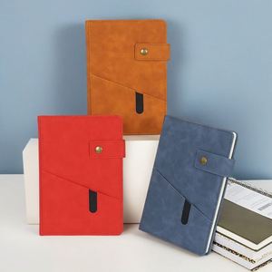 Wholesale Personalized Composition Pu <b>Leather</b> <b>Notebook</b> Hardcover <b>A5</b> Kraft Journal <b>Notebook</b> with Custom Logo - Product Image 2