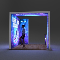 Stand d'exposition modulaire rétroéclairé Lintel pour salon professionnel, stand d'exposition, boîtes lumineuses publicitaires