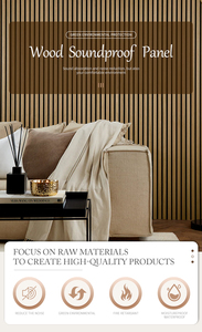 Panneau acoustique incurvé à latte flexible avec fenêtre de 90 jours certifiée EUDR avec panneau d'isolation acoustique en chêne <span class=keywords><strong>blanchi</strong></span> - Product Image 6