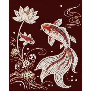 ชุดอุปกรณ์วาดภาพเพชรแบบอเมริกัน DIY ขายส่ง พร้อมลูกปัดมุก ลายสัตว์ รวมอุปกรณ์และวัสดุ - Product Image 2