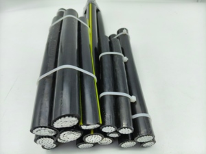 ABC CAA-Y 3x120 + N70 ASTM B LV ligne couverte AL + AAAC XLPE câble Service Drop 4 noyaux Phase + neutre sans éclairage EESCABLE - Product Image 3