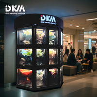 Distributeur automatique de fleurs intelligent DKM avec écran tactile commercial, distributeur automatique de fleurs avec réfrigérateur, distributeur automatique de fleurs