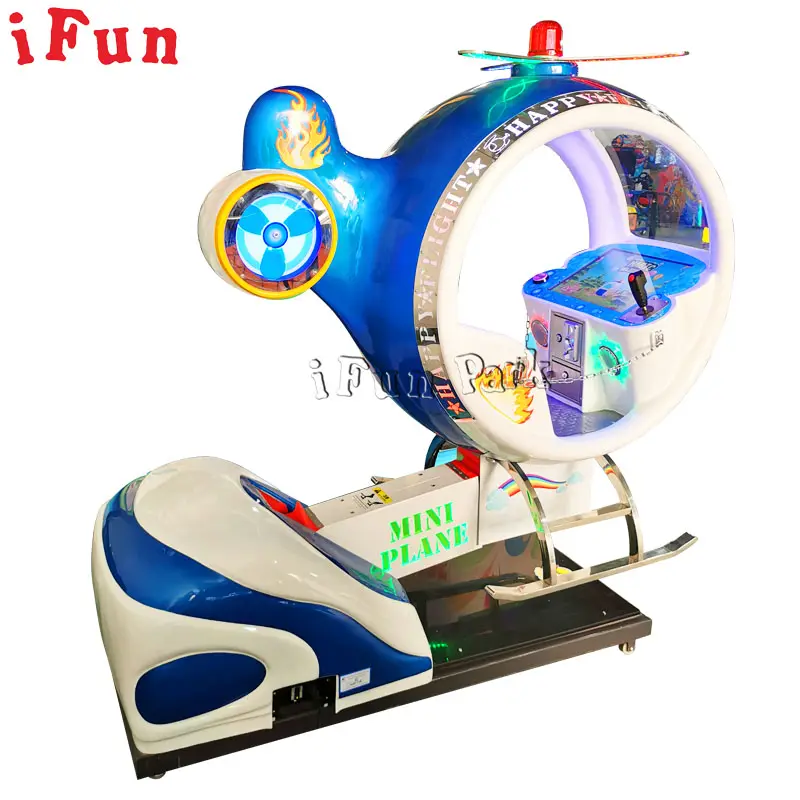 Ifun Park Happy Flight Avion Kiddie Rides Swing Machine Arcade Coin Operated Kids Indoor Game Jeux vidéo Carrousel