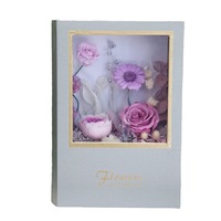 Boîte cadeau de fleurs éternelles délicates, roses préservées pour la Saint-Valentin, la fête des mères, Noël, Pâques, Halloween, le Nouvel An