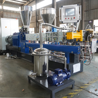50/65/75/95 machine d'extrudeuse à double vis en plastique et en caoutchouc ligne de granulation et d'extrusion de granulés de plastique