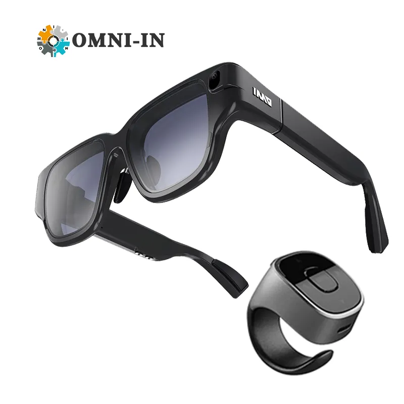 INMO AR gözlük 2 + 32G RTS sinema buhar VR oyun siyah güneş gözlüğü 3D akıllı gözlük oyun oynamak almak bir Video ve ateş