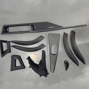 Set Trim Interior Dashboard Serat Karbon Asli Pengganti untuk BMW Seri 3 4 F30 F31 F32 F33 F34 F36 F80 F81 F82 F83 F84 - Product Image 1