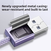 Kabel Pengisian Cepat & Transfer Data Tipe-C 1 Meter dengan Casing Aluminium Alloy untuk Ponsel iPhone dan Samsung