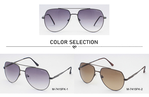 Sunway Eyewear Wholesale Retro Custom Logo Fashion Aviation UV400 Metal Classic Sun Glasses Sunglasses for Men - Product Image 2