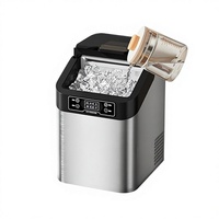 XUANLE Máquina de Hielo en Cubitos de 30 kg, 150 W, para Uso Doméstico y Comercial, Tienda de Té Helado, 1 Año de Garantía