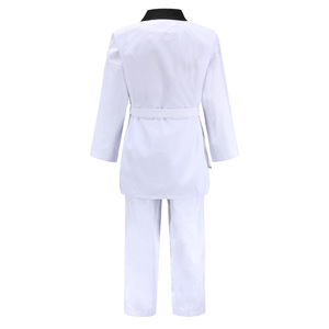 Tenue d'arts martiaux 100% coton durable, coupe classique, taille adulte, à vendre, combinaison de karaté pour homme, noir, kimono BJJ - Product Image 2