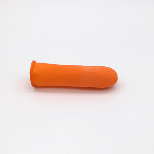 Disposable Orange Anti-Slip Finger <b>Cots</b> Thickened Wear-Resistant Prickly Anti-Static Latex Rubber Industrial Occupational - Product Image 1