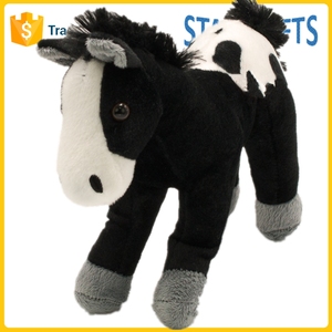 <span class=keywords><strong>Caballo</strong></span> de Peluche <span class=keywords><strong>Pinto</strong></span> Marrón y Blanco, Juguete de Peluche Suave con Crin y Cola Texturizadas para Decoración del Hogar, Regalos de Cumpleaños para Niños, Venta al por Mayor - Product Image 5