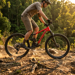 Bicicletta Professionale da Montagna 29er <span class=keywords><strong>a</strong></span> Sospensione Totale, 12 Velocità, Freno Idraulico, Forcella 120mm, Asse Passante Boost, Telaio in Alluminio Confortevole - Product Image 6