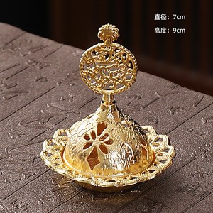 批发阿拉伯便携式金属合金檀香塔香炉迪拜中东风格镂空香气扩散器 - Product Image 5