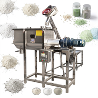 Mélangeur à ruban industriel en acier inoxydable, capacité 40L, mélange efficace de poudre détergente et de produits chimiques pour usines chimiques
