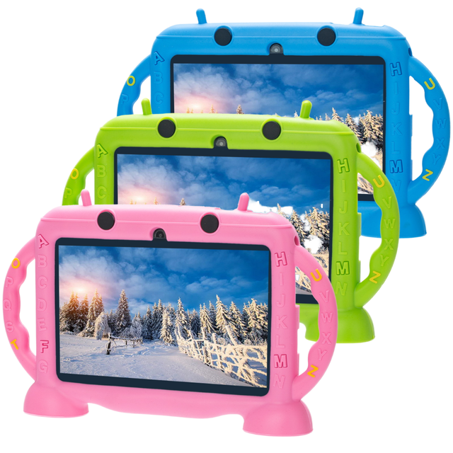 New Kids Tablet 7" Inch IPS HD Screen 2GB RAM 32GB ROM GSM Toddler Tablet with Protective Case for Educational Use