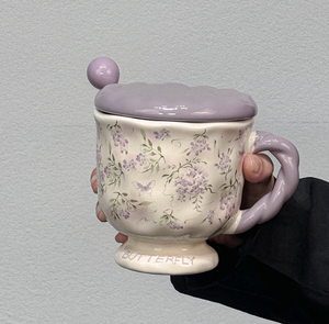 Tazza <span class=keywords><strong>Disney</strong></span> con stampa floreale retrò, tazza in ceramica premium, tazza <span class=keywords><strong>da</strong></span> caffè <span class=keywords><strong>da</strong></span> ufficio <span class=keywords><strong>da</strong></span> donna di grande capacità, sostenibile, lavabile in lavastoviglie - Product Image 5