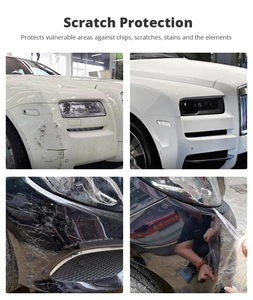 <span class=keywords><strong>Film</strong></span> de protection de peinture automobile transparent brillant blanc imperméable en TPU nano anti-rayures pour voiture blanche - Product Image 2