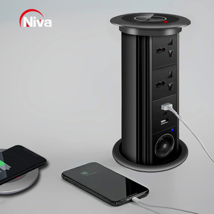 Electrical Desktop Sockets Pop up Tower Lifting Socket <strong>Switch</strong> with <strong>USB</strong> <strong>C</strong> and Wireless Charger Smart Life for Kitchen - Product Image 5