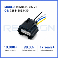 Connecteur Étanche Automobile 4 Broches 7041K-0.6-21 Auto Connect pour Faisceau de Câbles Électriques avec Boîtier Scellé