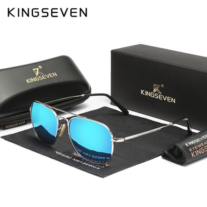 Gafas de Sol Unisex de Lujo <span class=keywords><strong>KINGSEVEN</strong></span>, Nuevo Modelo con Protección UV400, Antireflejo, Montura Cuadrada de Aleación con Lentes Polarizadas Tac 7118 - Product Image 3