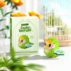 ChaoLeChuang Bonito Pássaro Estatueta Animal Dos Desenhos Animados Little Bird Modelo Brinquedo Educacional Building Blocks Plastic Atacado Gift Opção - Product Image 4