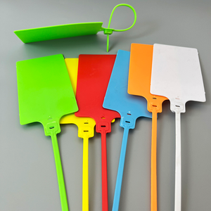 Giá thầu tag Tie dệt vải bố Túi miệng hậu cần Con dấu nhựa dùng một lần vườn dây băng Chống giả mạo tag - Product Image 3