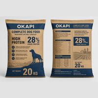 Nourriture sèche pour chien de travail, haute énergie, poulet, bœuf, pour grandes races, soutien articulaire, glucosamine, chondroïtine, 15 kg, 20 kg, OEM, vente en gros, en vrac