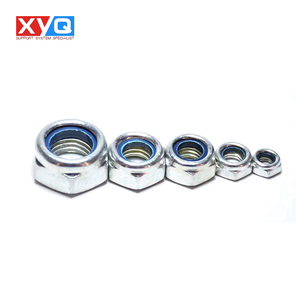 Tuerca de seguridad de nailon con cabeza hexagonal DIN985 Acero al carbono galvanizado - Product Image 1