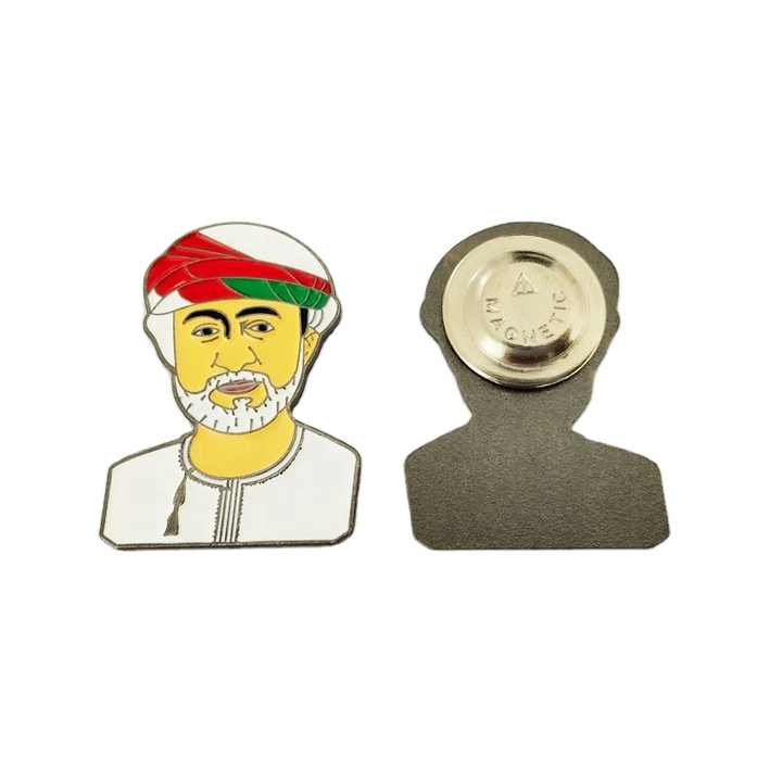オマーン国民の日 コレクティブル フリーモールド バッジピン 金色 メタル