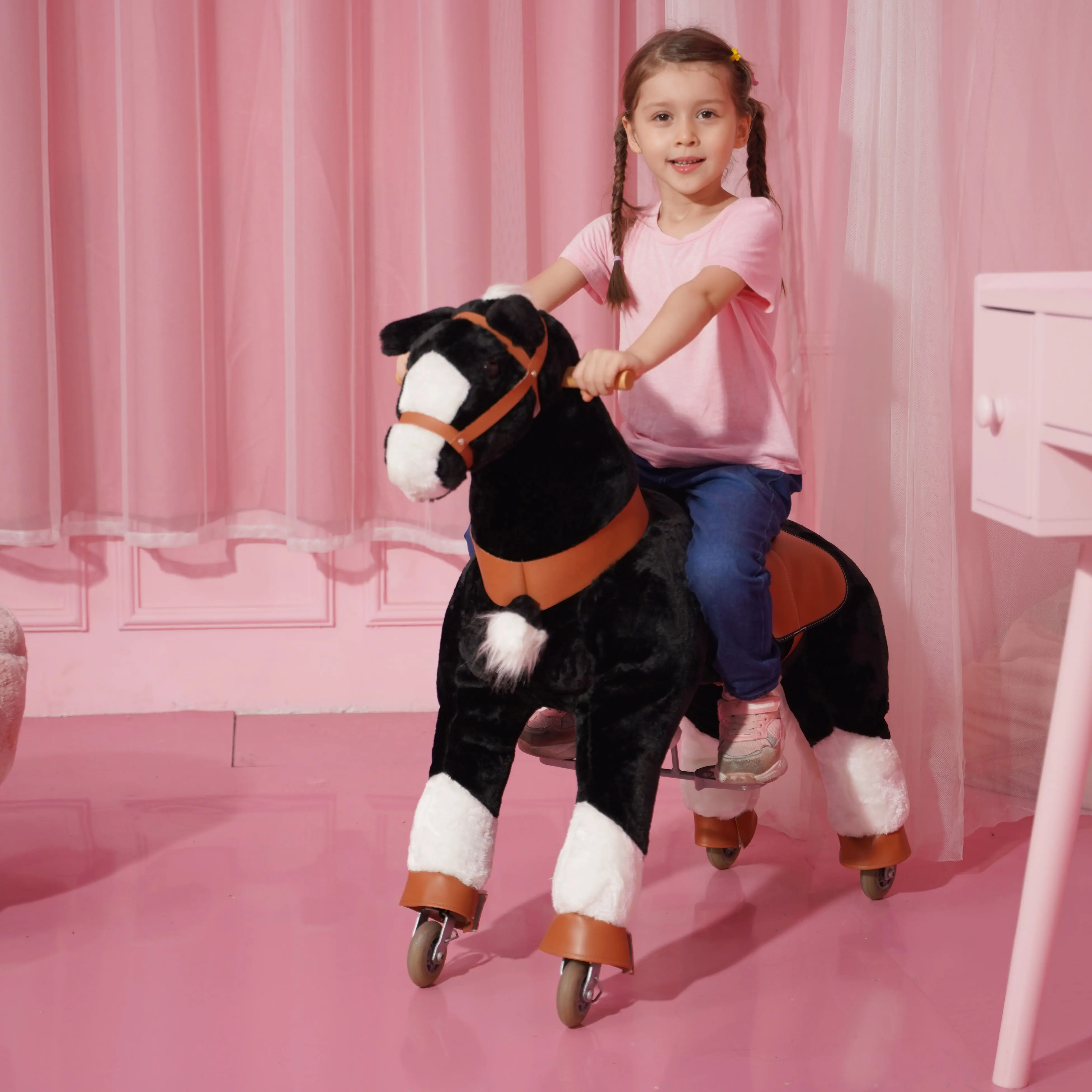 2021 г., забавные плюшевые игрушки «конский хвост» для девочек, движущиеся игрушки «Пони», игрушечная лошадь «Моя жизнь», лошадь, Новое поступление, стильный скутер