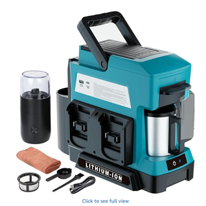 Cafetera Inalámbrica para Batería Makita de 18V, 3 Opciones de Preparación, Cafetera de Goteo con Molinillo de Café, Portátil Individual - Product Image 1