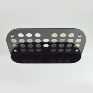 Caja de acrílico plana personalizada con 45 agujeros <span class=keywords><strong>para</strong></span> <span class=keywords><strong>monedas</strong></span>, bandeja de exhibición <span class=keywords><strong>para</strong></span> <span class=keywords><strong>monedas</strong></span> - Product Image 5