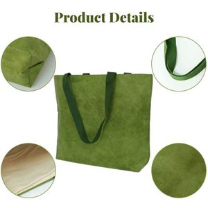 Wholesale Direct Sales Fashion Trend <b>Drawstring</b> Long Handle Cartoon Print Canvas <b>Bag</b> with Outside Pockets - Product Image 4
