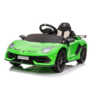 VIP BUDDY unisexe <span class=keywords><strong>12V</strong></span> sous licence Lamborghini <span class=keywords><strong>Aventador</strong></span> SVJ alimenté par batterie télécommande voiture à pédales nouveau bébé jouet - Product Image 3