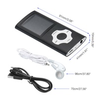 Mini radio FM stéréo portable colorée, lecteur MP3/MP4 multilingue avec fonction e-book et fonction d'apprentissage, lecteur audio de poche compatible carte SD