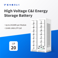 Batterie LFP résidentielle de haute qualité à prix compétitif 144,69 kWh 460,8 V 314 Ah IP20 avec cellules prismatiques de qualité A