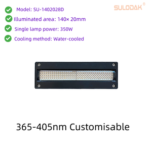 Système de durcissement par lampe LED UV industrielle refroidie par eau 14020 350w 385-395 NM pour impression UV sur écran pour <span class=keywords><strong>Toshiba</strong></span> CE4M, Ricoh G5/G6 - Product Image 1