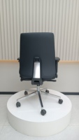 Chaise de bureau en cuir Boss Accoudoirs réglables 3D noirs Chaise pivotante moderne Base en acier Offre Spéciale