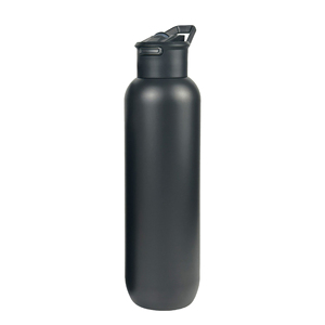 Bouteille d'eau portable pour sports de plein air en acier inoxydable 304, double paroi isolée sous vide, 600 ml 1000 ml, classique, avec paille pour la randonnée - Product Image 5