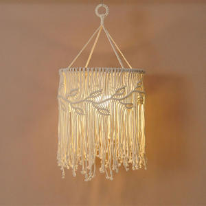 Venta al por mayor Boho tejido a mano pantalla colgante para boda fiesta en casa decoración <span class=keywords><strong>comprar</strong></span> de Isar internacional - Product Image 1